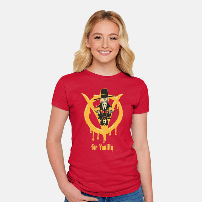 V For Vanilla-Womens-Fitted-Tee-Fritsch