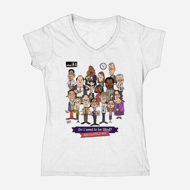 Do I Need To Be Liked-Womens-V-Neck-Tee-Fritsch