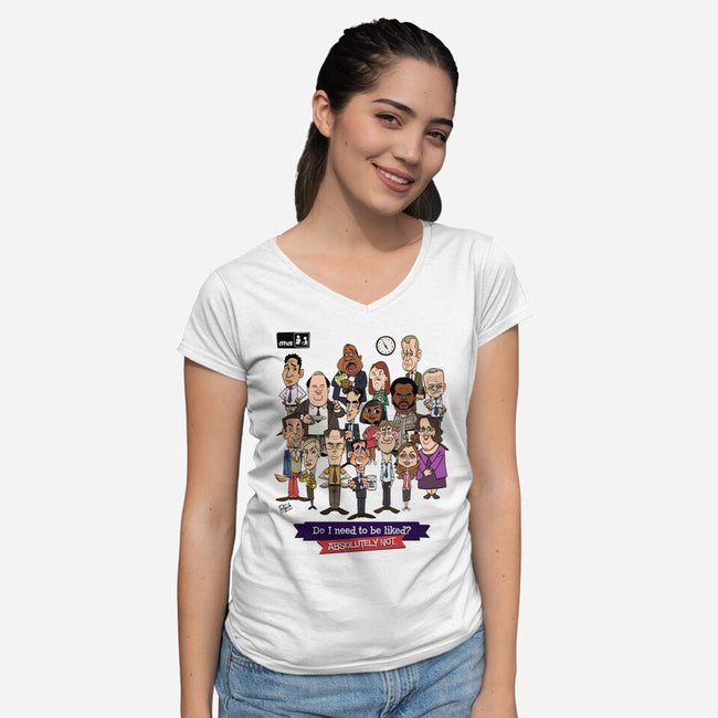 Do I Need To Be Liked-Womens-V-Neck-Tee-Fritsch