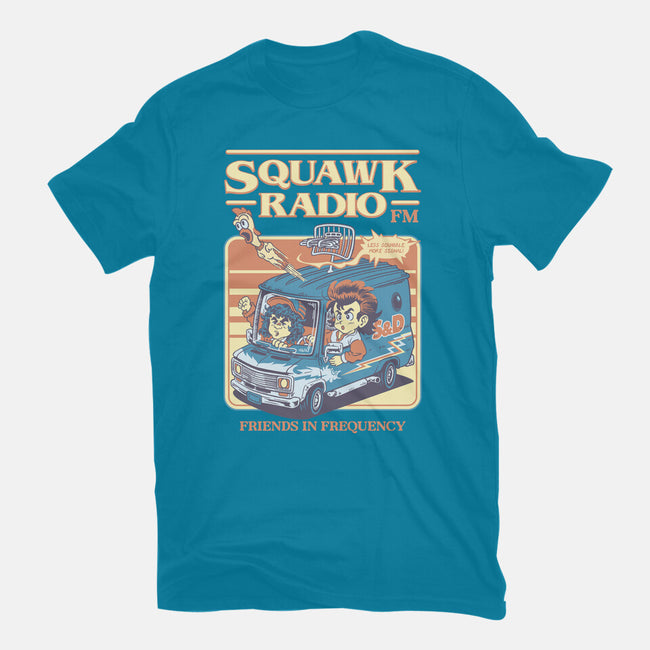 Squawk Radio FM-Mens-Basic-Tee-The Rawbot