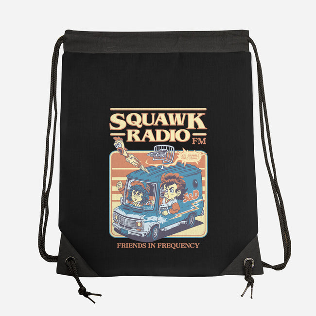 Squawk Radio FM-None-Drawstring-Bag-The Rawbot