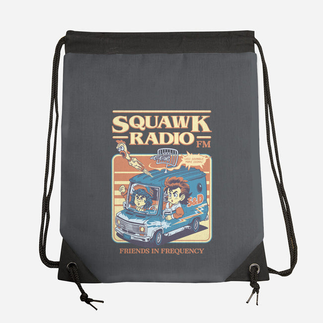 Squawk Radio FM-None-Drawstring-Bag-The Rawbot