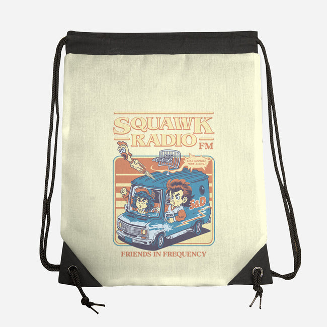 Squawk Radio FM-None-Drawstring-Bag-The Rawbot