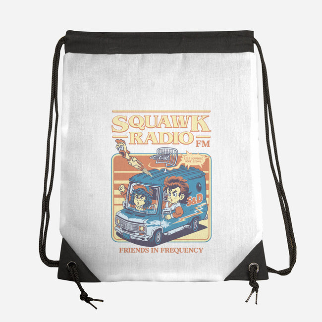 Squawk Radio FM-None-Drawstring-Bag-The Rawbot