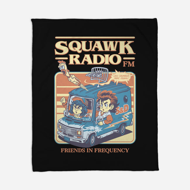 Squawk Radio FM-None-Fleece-Blanket-The Rawbot
