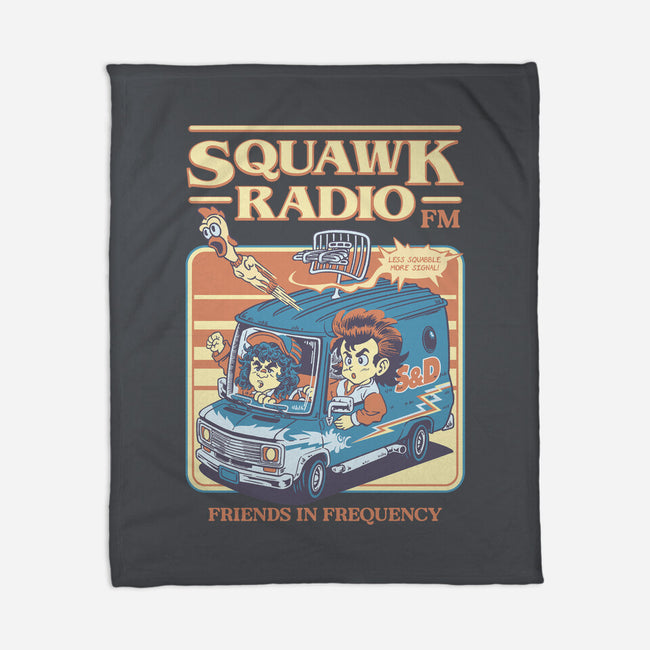 Squawk Radio FM-None-Fleece-Blanket-The Rawbot