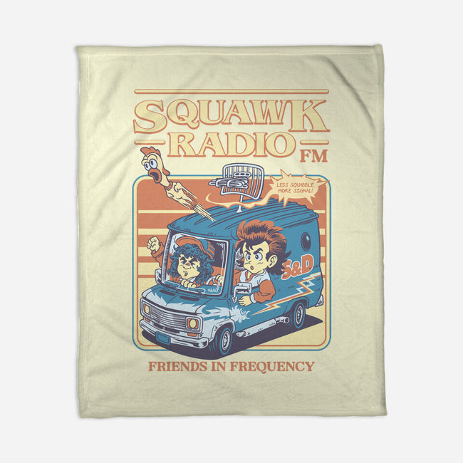 Squawk Radio FM-None-Fleece-Blanket-The Rawbot