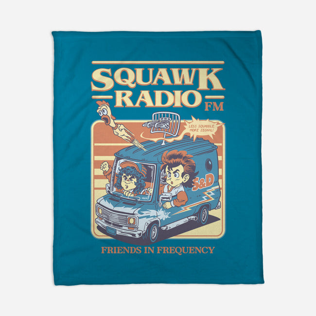 Squawk Radio FM-None-Fleece-Blanket-The Rawbot