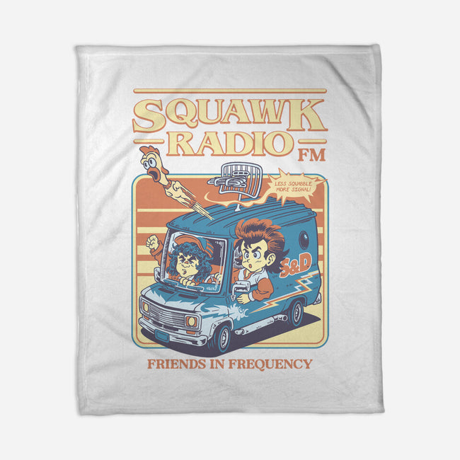 Squawk Radio FM-None-Fleece-Blanket-The Rawbot