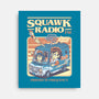 Squawk Radio FM-None-Stretched-Canvas-The Rawbot
