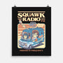 Squawk Radio FM-None-Matte-Poster-The Rawbot
