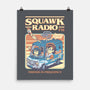 Squawk Radio FM-None-Matte-Poster-The Rawbot