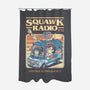Squawk Radio FM-None-Polyester-Shower Curtain-The Rawbot