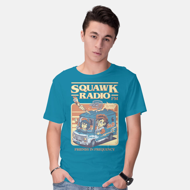 Squawk Radio FM-Mens-Basic-Tee-The Rawbot
