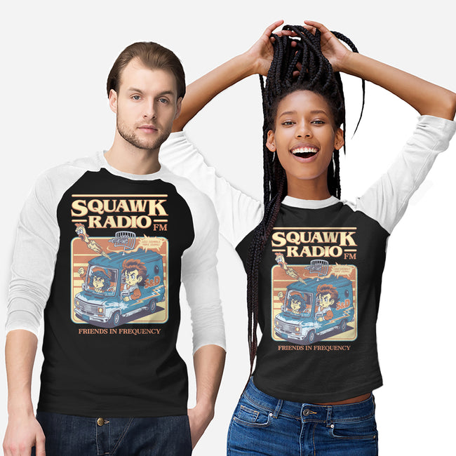 Squawk Radio FM-Unisex-Baseball-Tee-The Rawbot