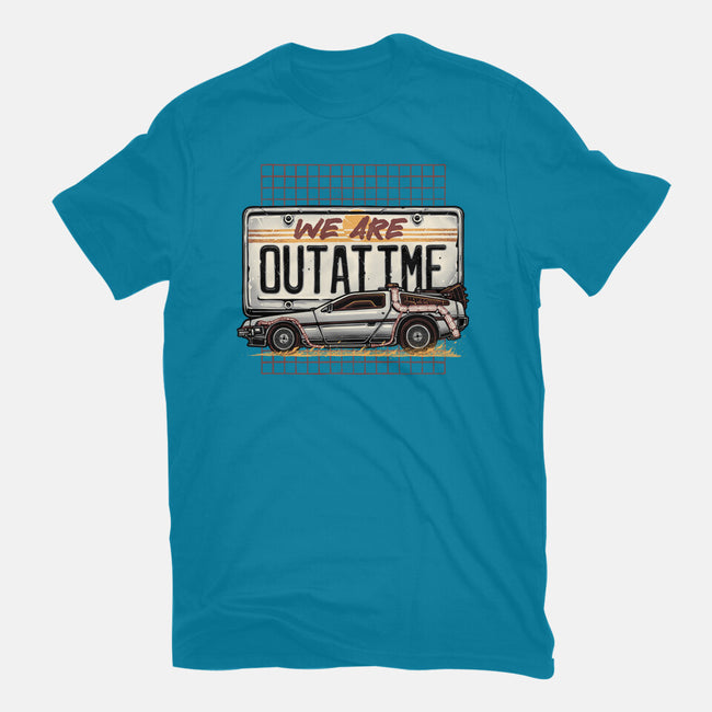 We Are Outatime-Mens-Heavyweight-Tee-glitchygorilla