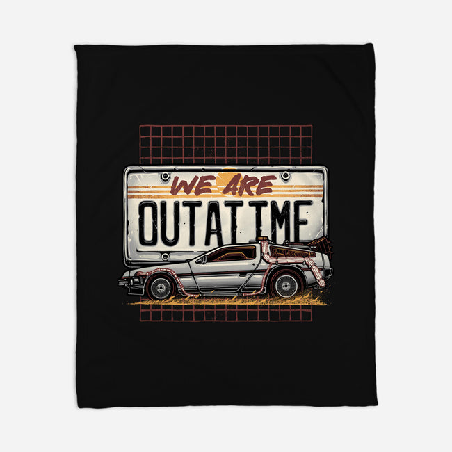 We Are Outatime-None-Fleece-Blanket-glitchygorilla