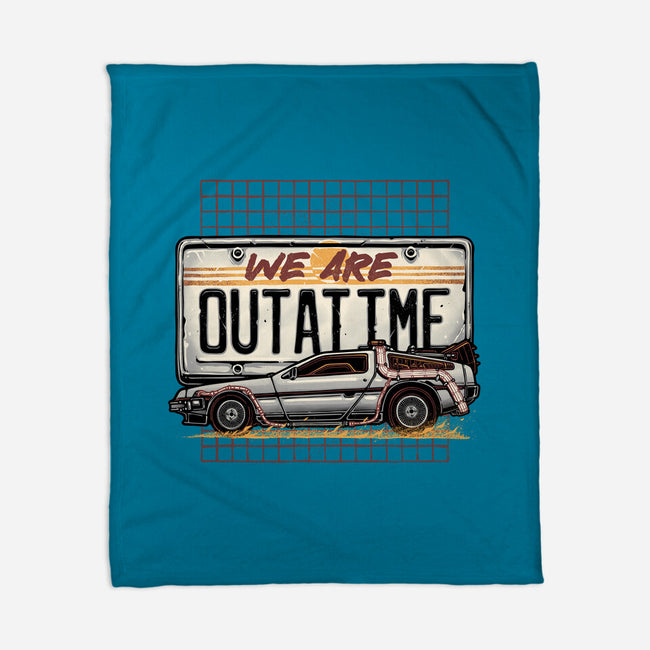 We Are Outatime-None-Fleece-Blanket-glitchygorilla