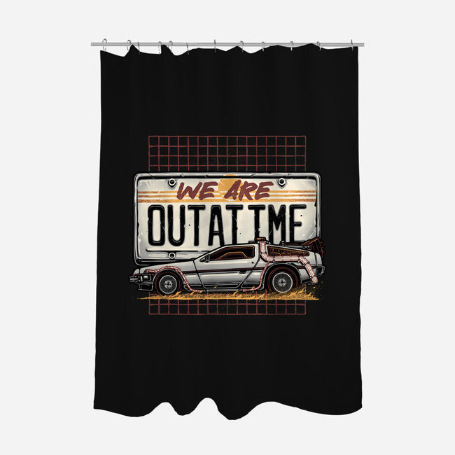 We Are Outatime-None-Polyester-Shower Curtain-glitchygorilla