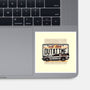 We Are Outatime-None-Glossy-Sticker-glitchygorilla