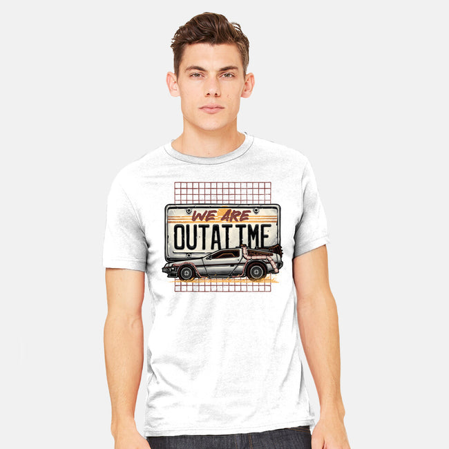 We Are Outatime-Mens-Heavyweight-Tee-glitchygorilla