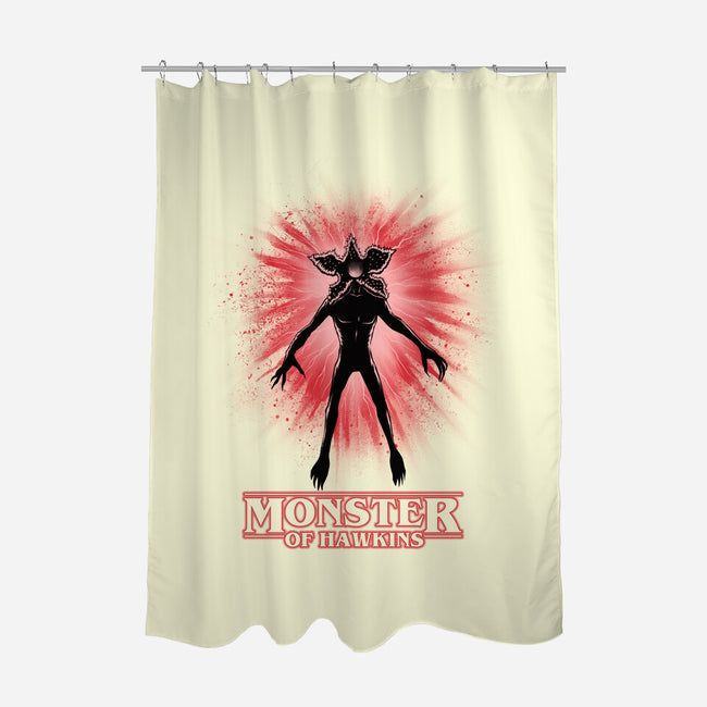 Flower Face Monster-None-Polyester-Shower Curtain-rmatix