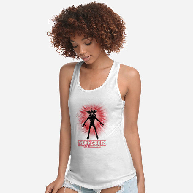 Flower Face Monster-Womens-Racerback-Tank-rmatix