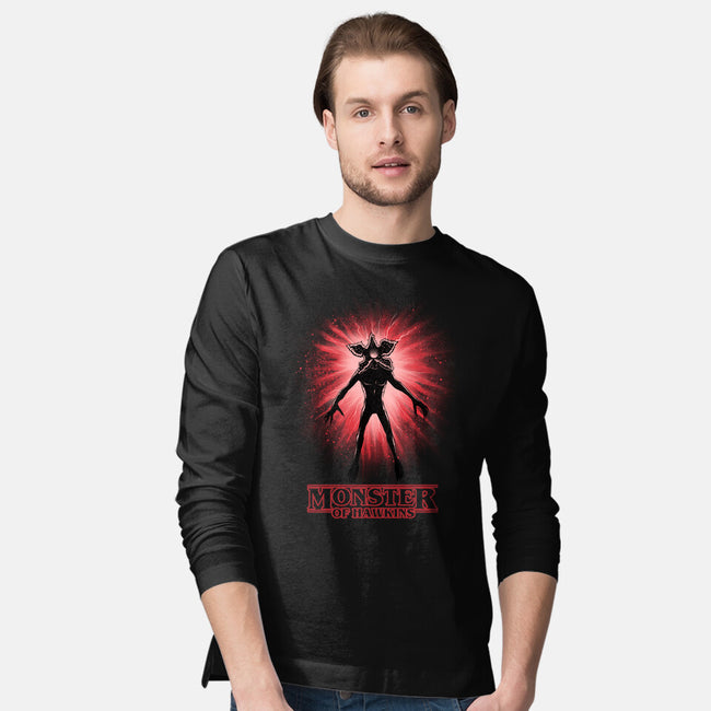 Flower Face Monster-Mens-Long Sleeved-Tee-rmatix