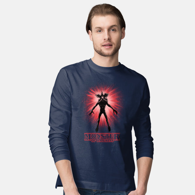 Flower Face Monster-Mens-Long Sleeved-Tee-rmatix