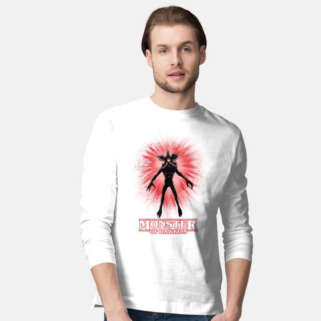 Flower Face Monster-Mens-Long Sleeved-Tee-rmatix