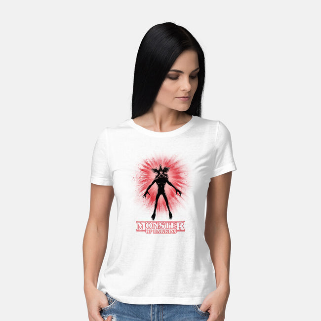 Flower Face Monster-Womens-Basic-Tee-rmatix