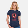 Flower Face Monster-Womens-Fitted-Tee-rmatix