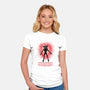 Flower Face Monster-Womens-Fitted-Tee-rmatix