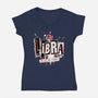 Ruled By Venus-Womens-V-Neck-Tee-palmstreet