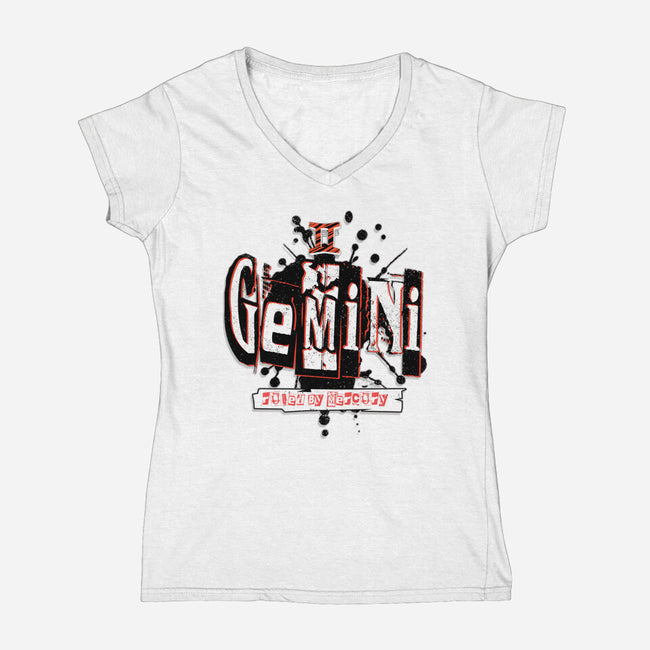 Ruled By Mercury-Womens-V-Neck-Tee-palmstreet