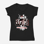 Ruled By Mars-Womens-V-Neck-Tee-palmstreet