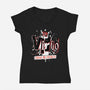 Virgo Ruled By Mercury-Womens-V-Neck-Tee-palmstreet