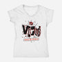 Virgo Ruled By Mercury-Womens-V-Neck-Tee-palmstreet