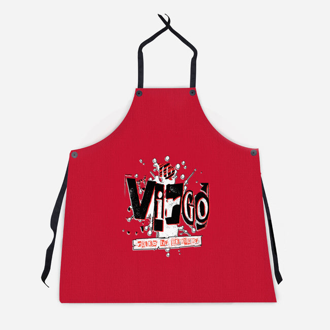 Virgo Ruled By Mercury-Unisex-Kitchen-Apron-palmstreet