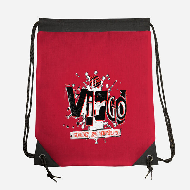Virgo Ruled By Mercury-None-Drawstring-Bag-palmstreet