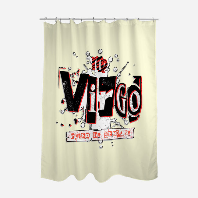 Virgo Ruled By Mercury-None-Polyester-Shower Curtain-palmstreet