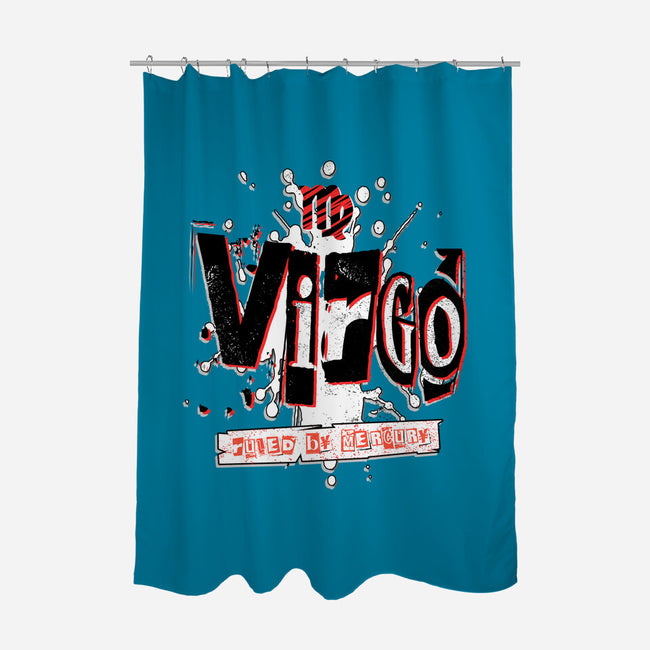 Virgo Ruled By Mercury-None-Polyester-Shower Curtain-palmstreet