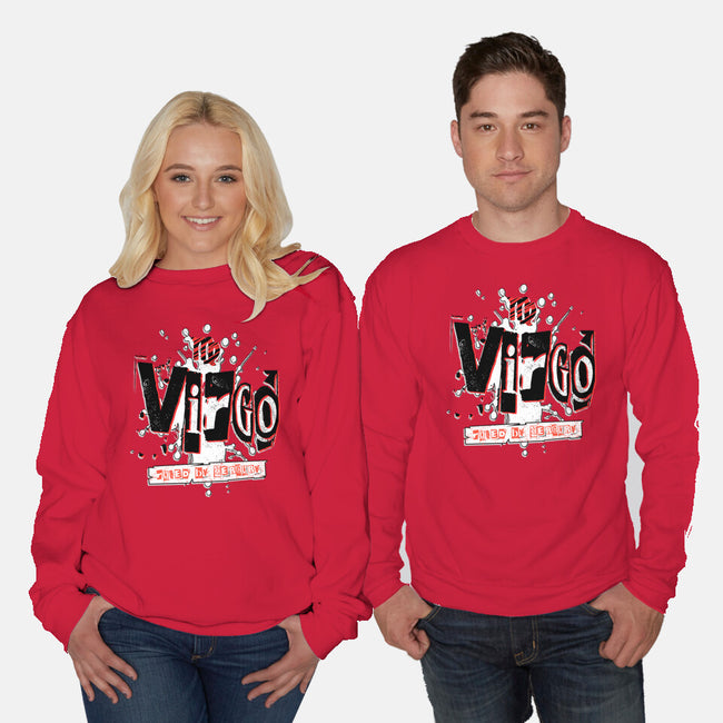 Virgo Ruled By Mercury-Unisex-Crew Neck-Sweatshirt-palmstreet