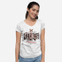 Taurus Ruled By Venus-Womens-V-Neck-Tee-palmstreet
