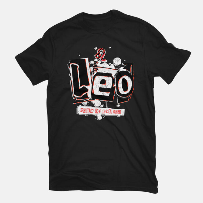 Leo Ruled By The Sun-Womens-Fitted-Tee-palmstreet
