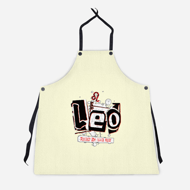 Leo Ruled By The Sun-Unisex-Kitchen-Apron-palmstreet