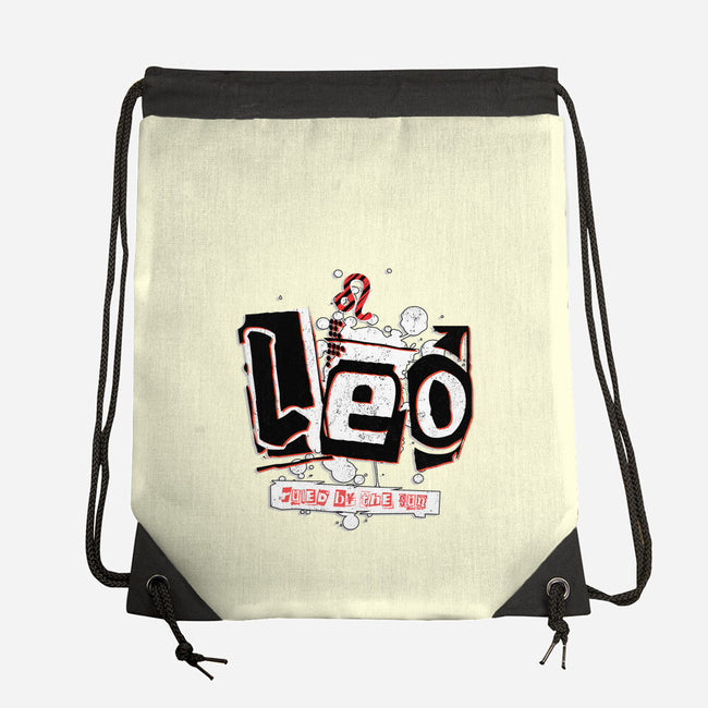 Leo Ruled By The Sun-None-Drawstring-Bag-palmstreet
