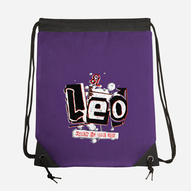 Leo Ruled By The Sun-None-Drawstring-Bag-palmstreet
