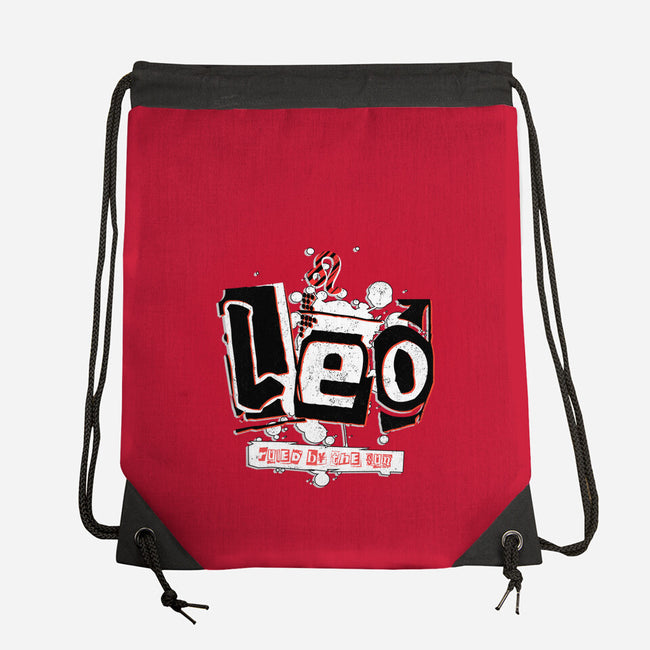 Leo Ruled By The Sun-None-Drawstring-Bag-palmstreet