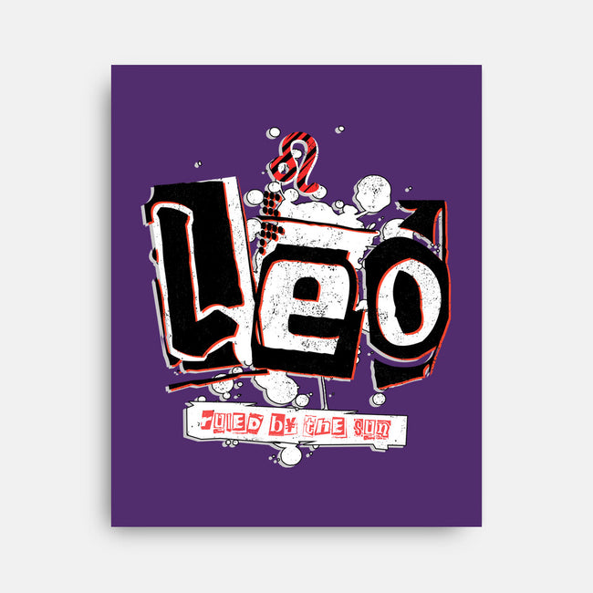 Leo Ruled By The Sun-None-Stretched-Canvas-palmstreet
